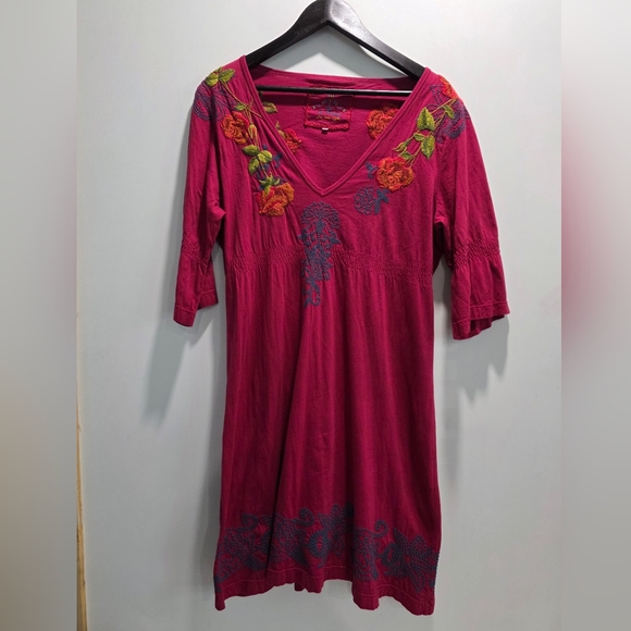 Johnny Was Boho Embroidered Dress XL - Picture 1 of 9